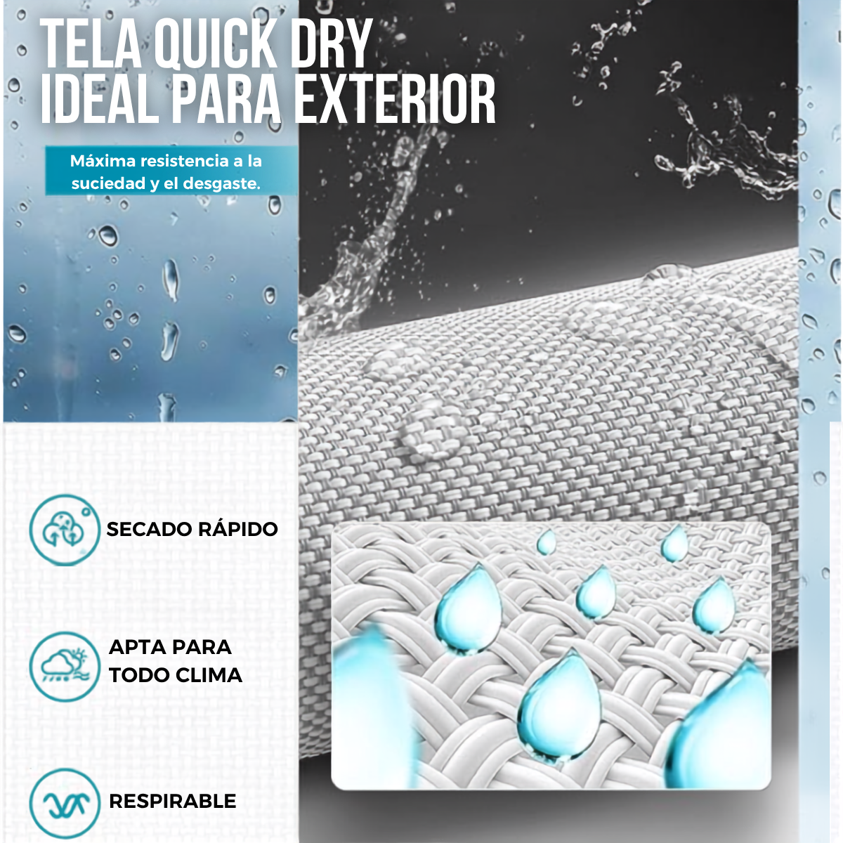 Reposera Cama de Aluminio