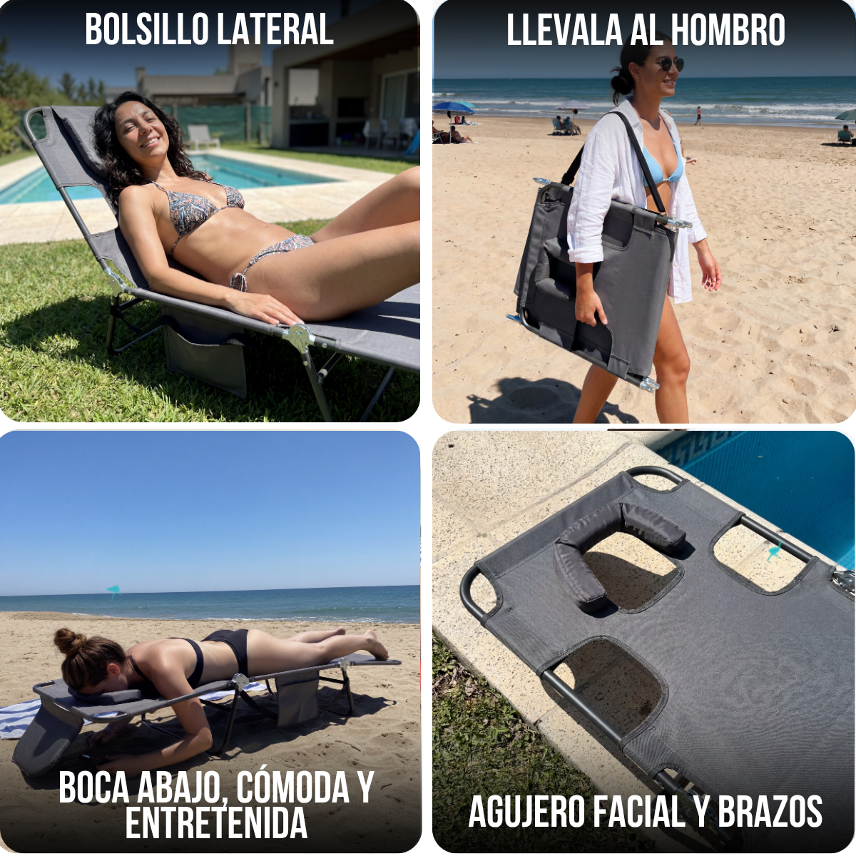 Reposera de Bronceado Viral