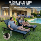 Reposera Cama de Aluminio