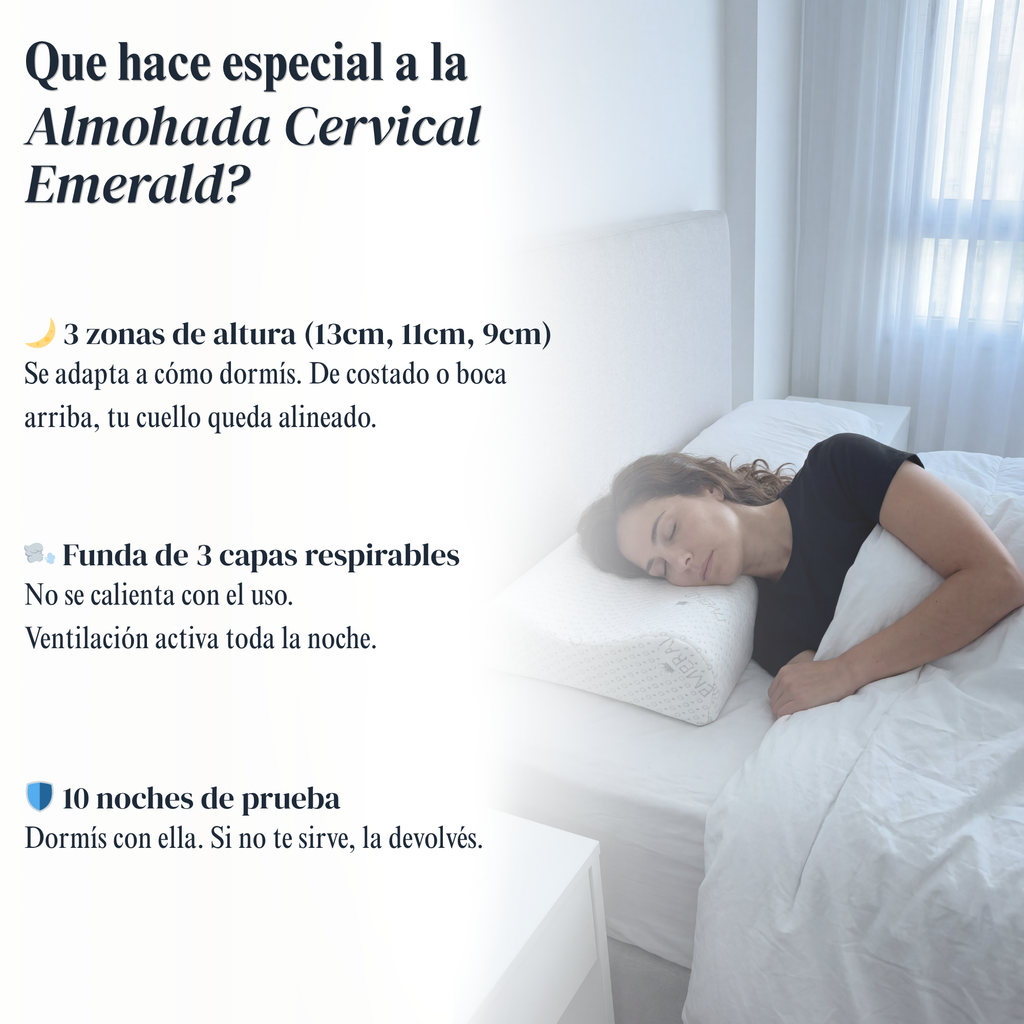 Almohada Emerald Cervical Ergonomica