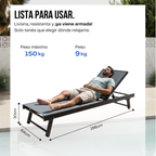 Reposera Cama de Aluminio